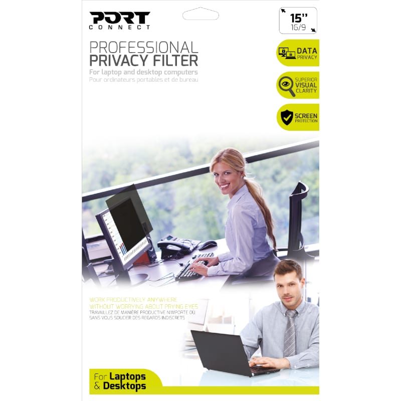 Port Designs Privacy Filter 2d 15.6" Touch Laptop