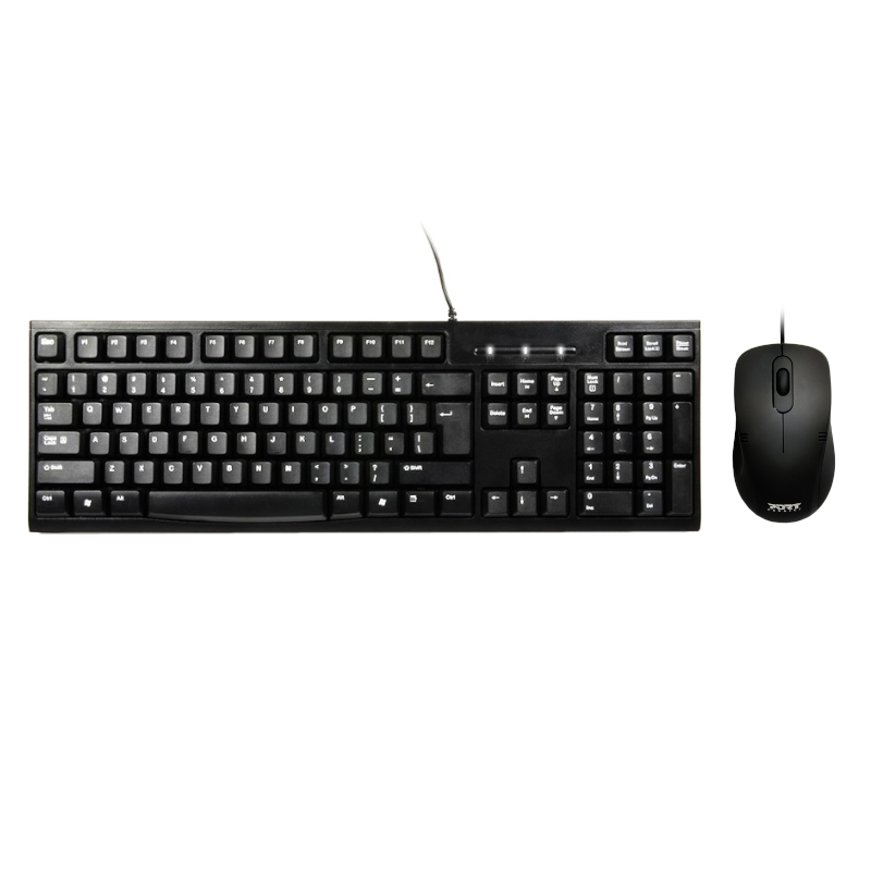 Port Design Combo Wired Mouse + Keyboard - Black