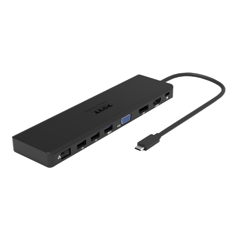 Port Usb Type-C 1 X Usb3.1|2 X Usb 3.0|2 X Usb 2.0|1 Xhdmi-Dp-Vga| Micro+Sd Card Reader|1 X Mini Dp|1 X Rj45|1 X Audio-Microphone| Pd 100w -Black