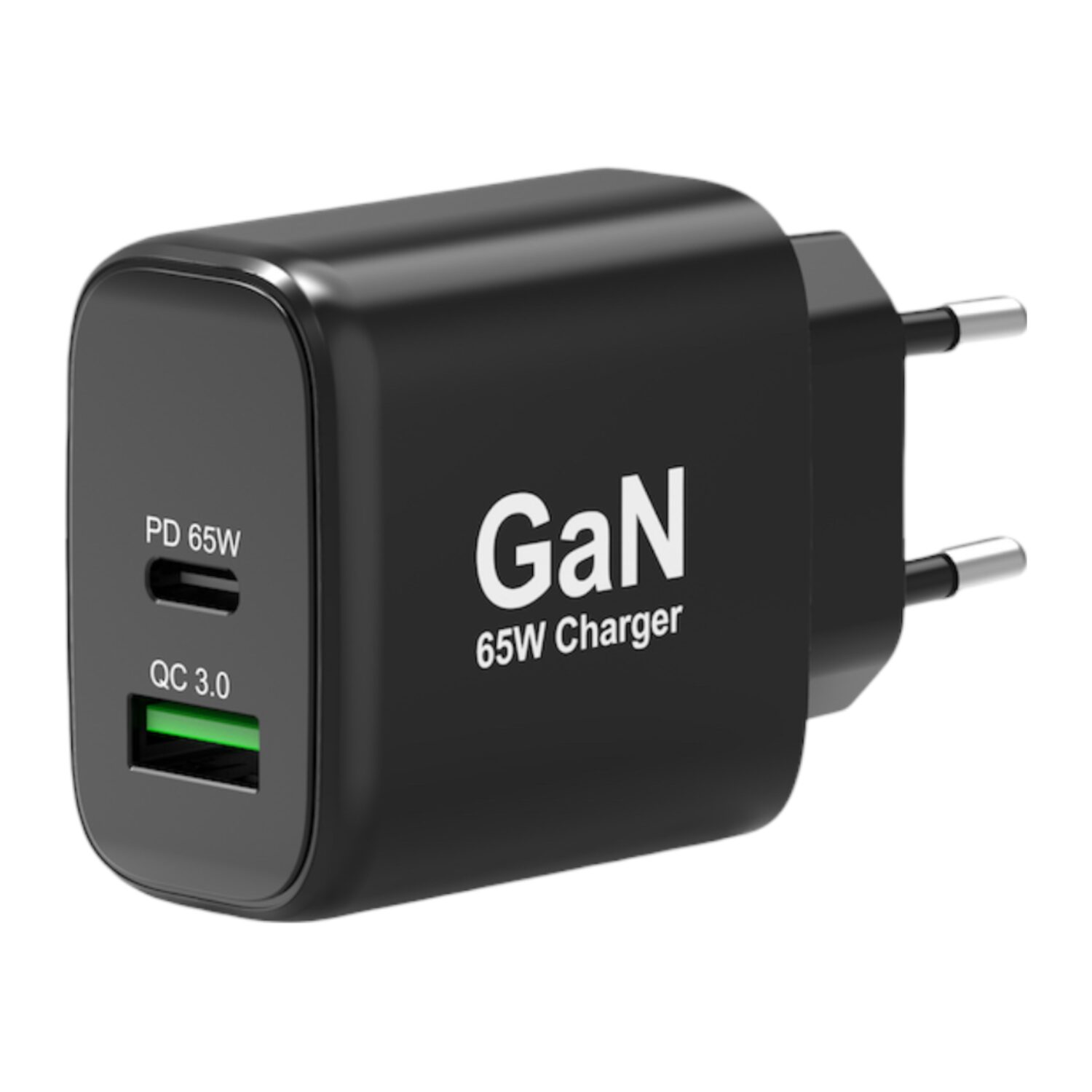 Port Connect 65w Gan Type-C And Usb-A Fast Charger