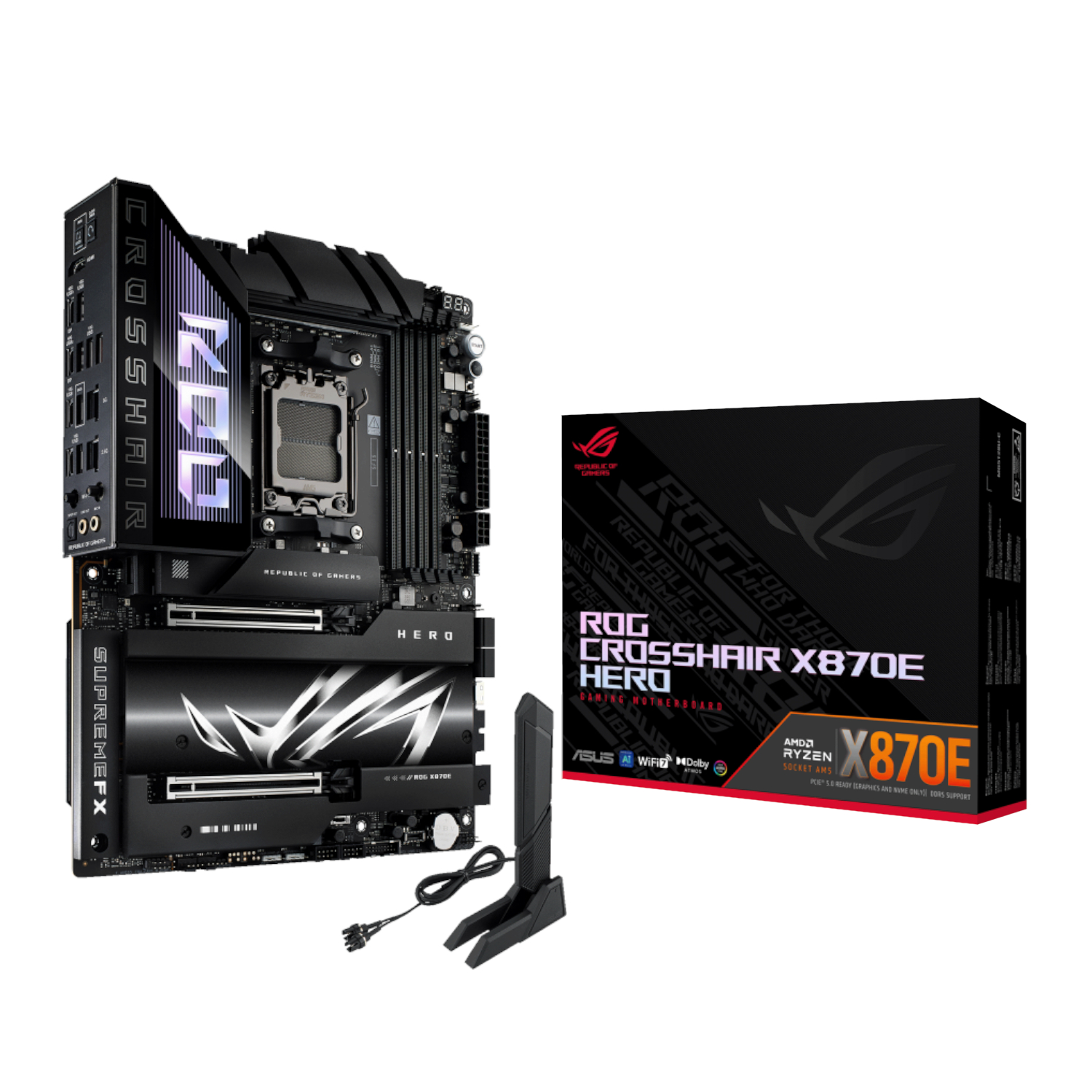 Asus Rog Crosshair X870e Hero Atx Gaming Motherboard