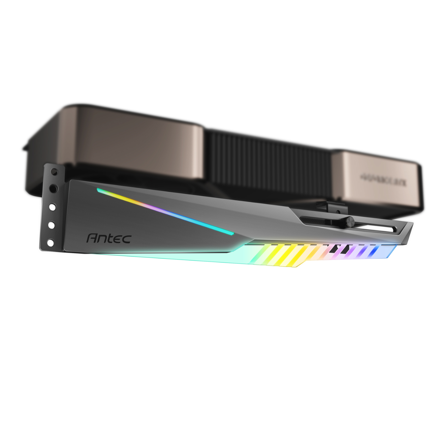 Antec Dagger Argb Gpu Support Bracket - Black