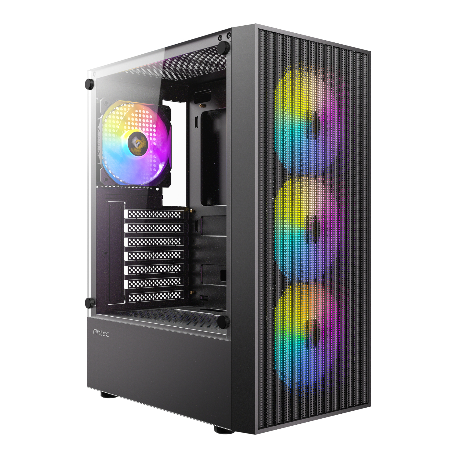 Antec Ax27 Rgb Elite Atx Gaming Chassis - Black