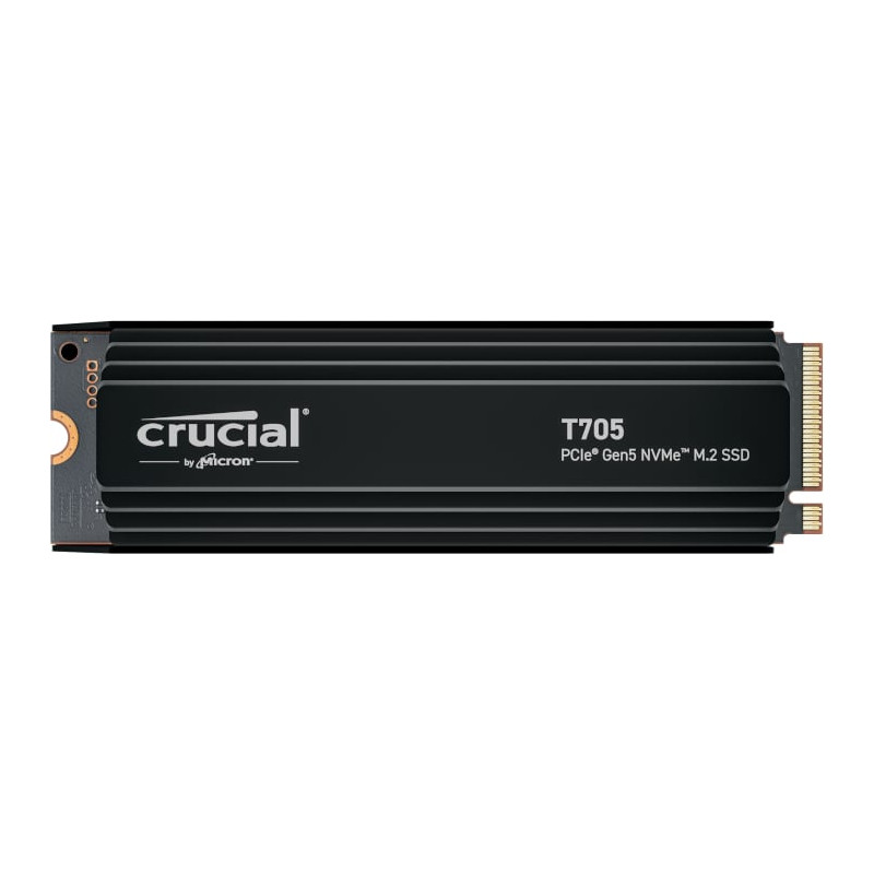 Crucial T705 4tb M.2 Nvme Gen5 With Heatsink Nand Ssd