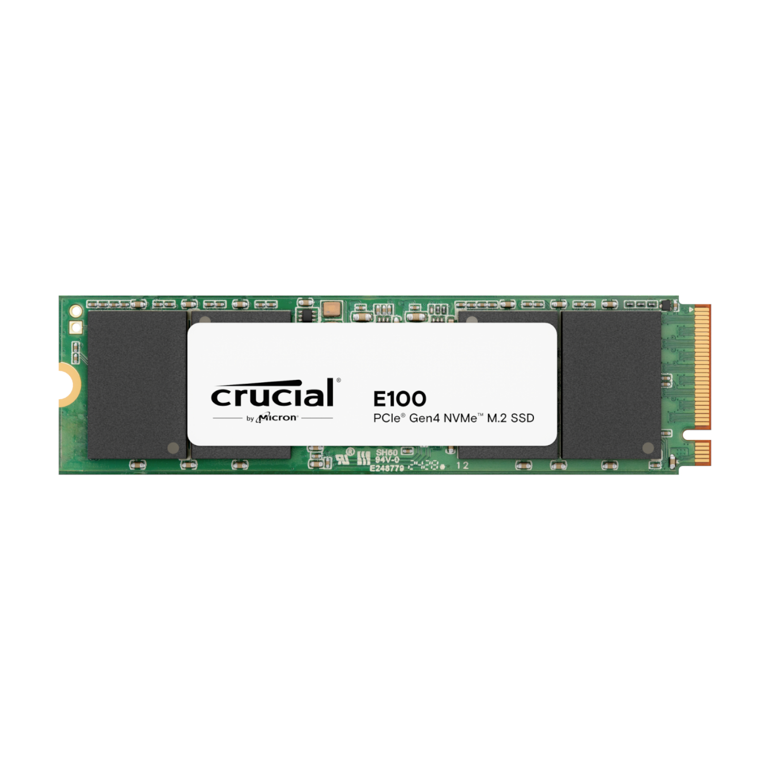 Crucial E100 480gb Pcie Gen4 2280 Nvme M.2 Ssd