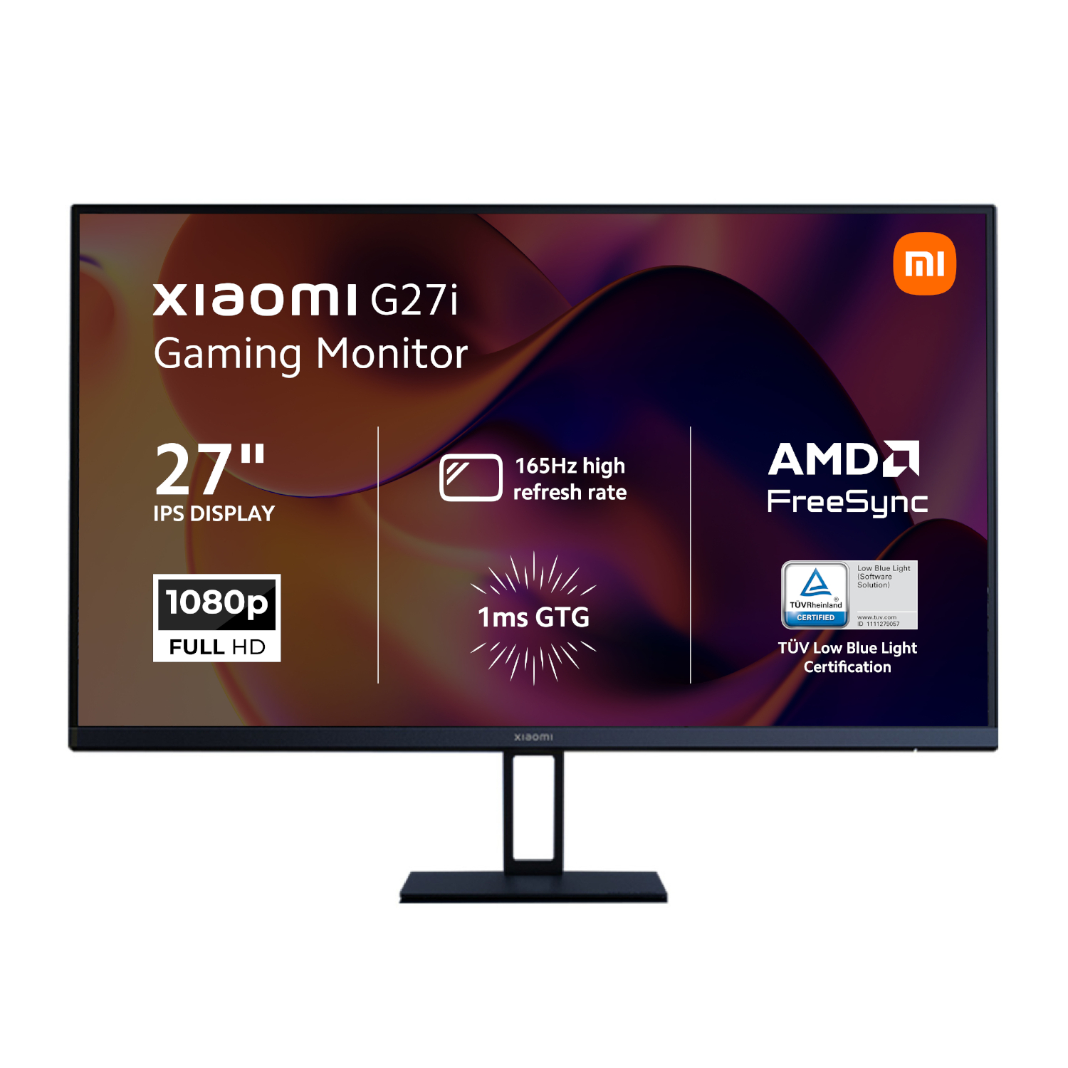 Xiaomi G27i 27" Full Hd 1080p Ips Gaming Monitor (165hz, 1ms, 16:9, Hdmi/Dp, And Amd Freesync Premium)