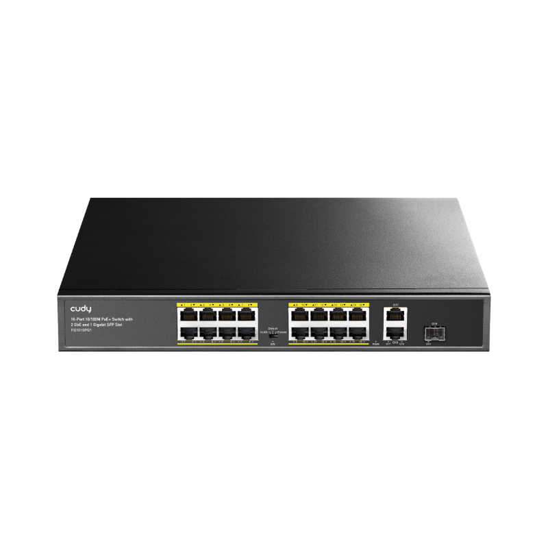 Cudy 16-Port Unmanaged Poe+ Switch - Rack Mount