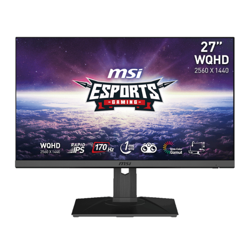 Msi G272qpf 27" Wqhd Ips 170hz 1ms Flat Gaming Monitor