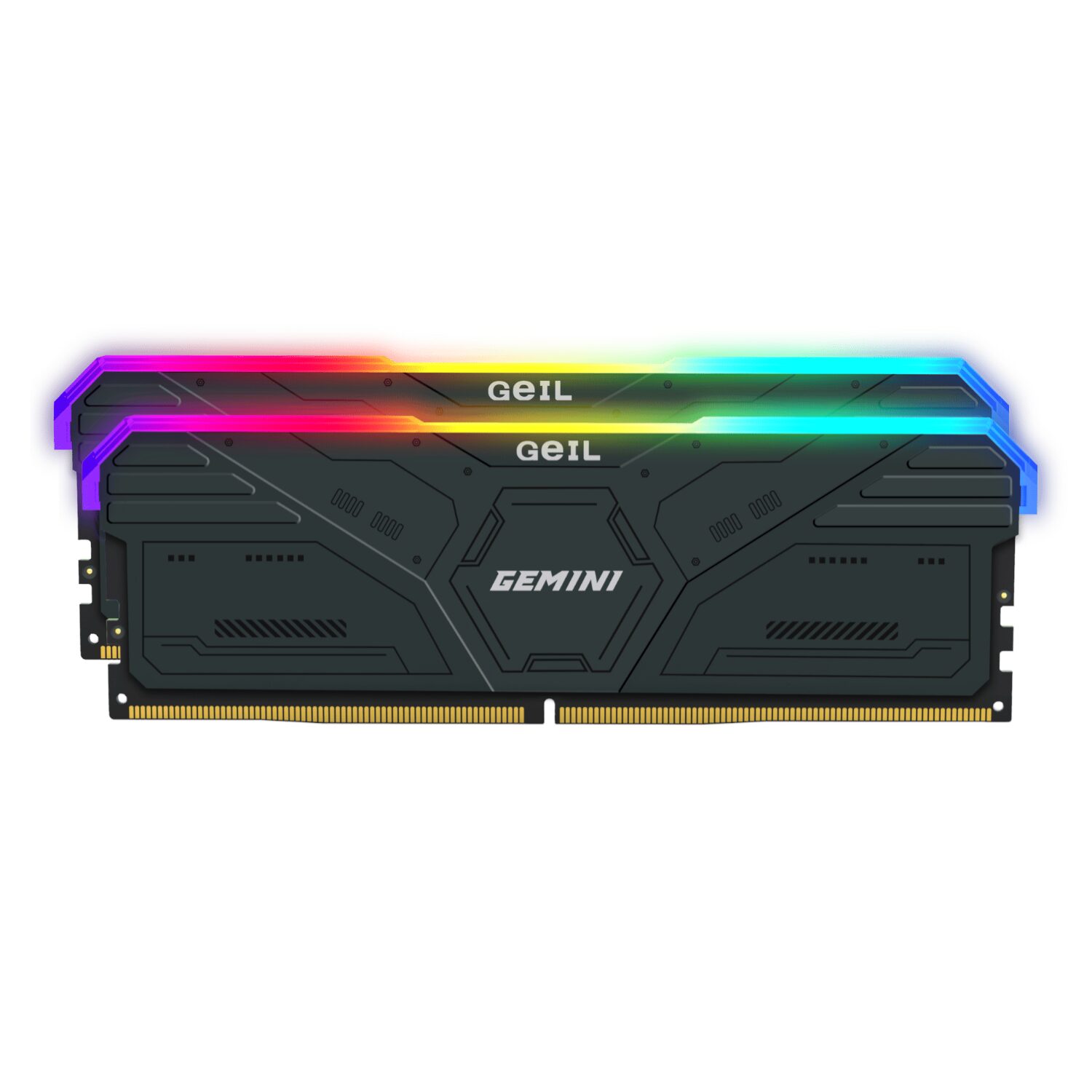 Geil Gemini Rgb 32gb Kit(2x16gb) 6000mhz Ddr5 Desktop Gaming Memory - Grey