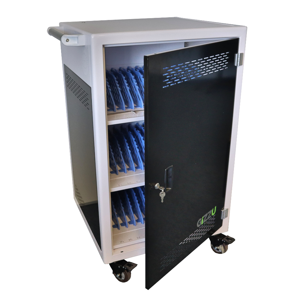 Gizzu 36 Bay Type-C Storage Charging Trolley For 15.6" Laptops