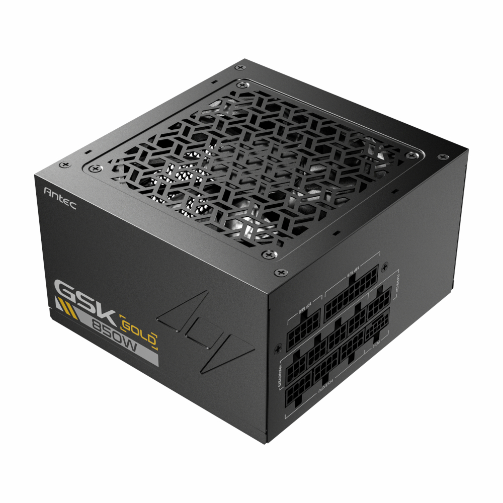 Antec Gsk 850w Pcie 5.1 Gen5 80 Plus Gold Fully Modular Power Supply