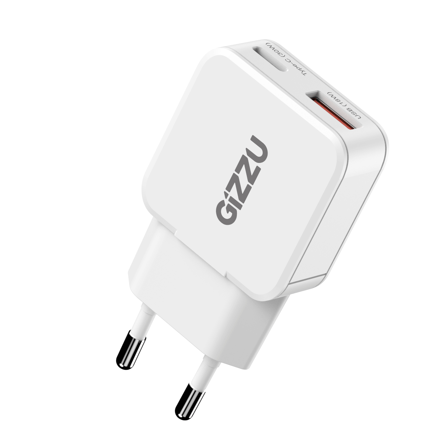 Gizzu 2-Port 30w Gan Wall Charger