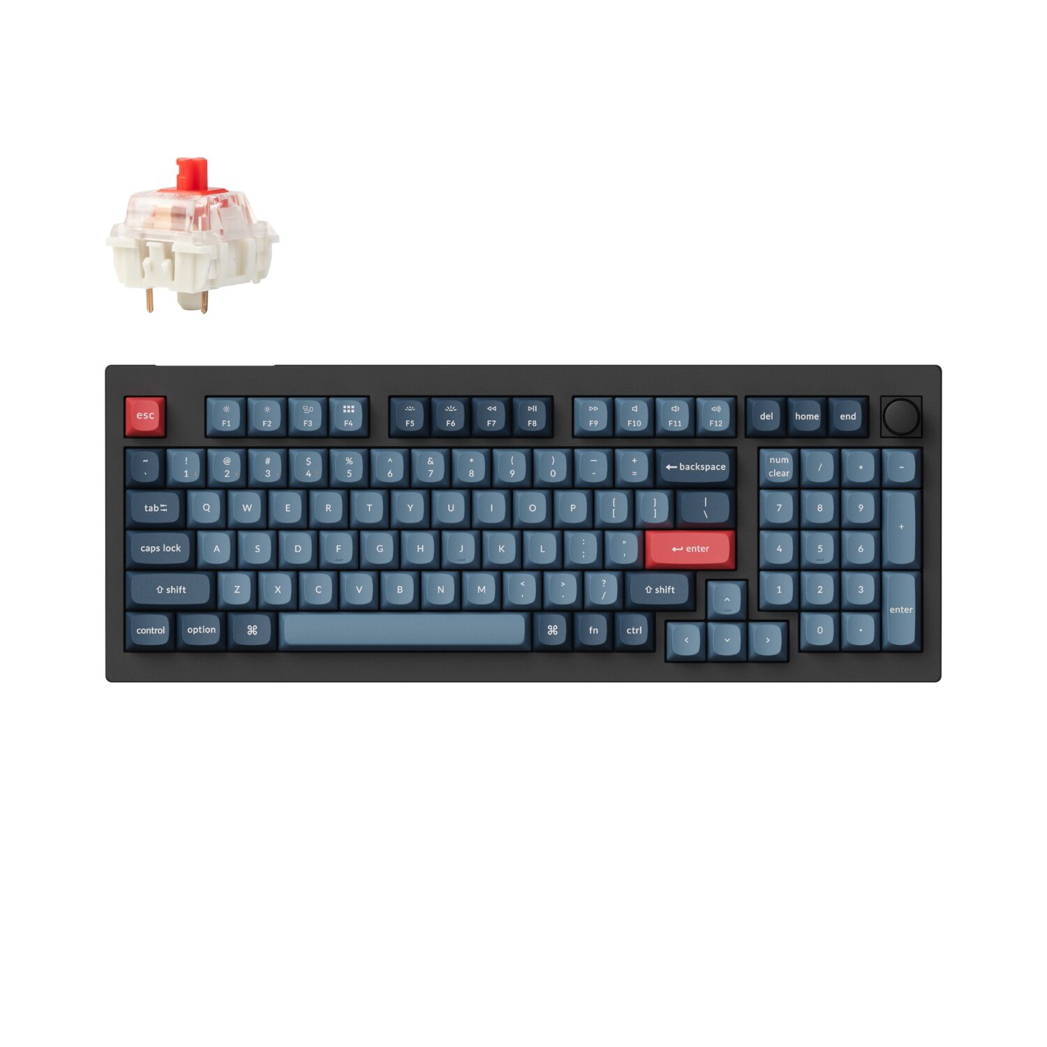 Keychron V5 Max Wireless Custom Keyboard - Red Switch