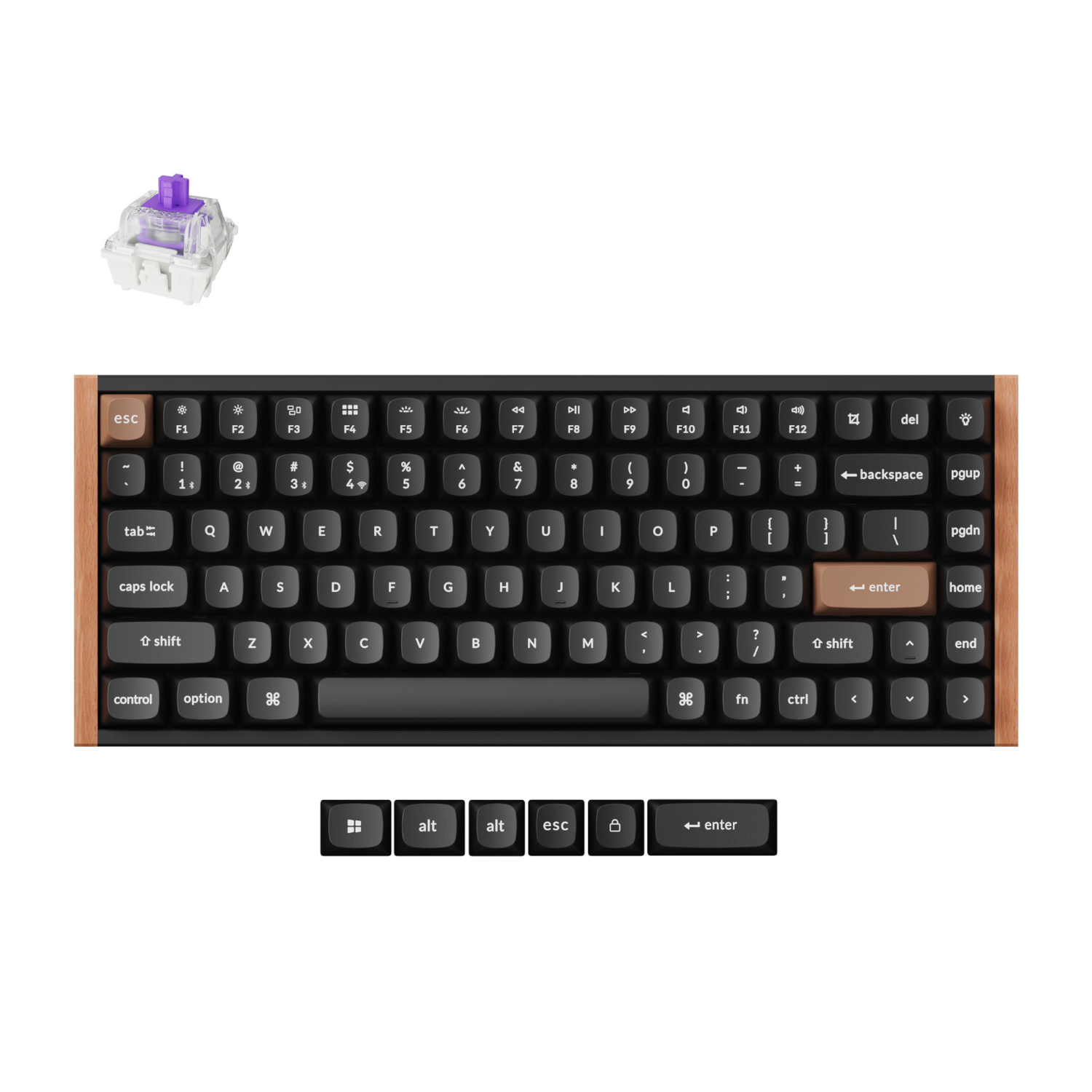 Keychron K2 He Wireless Special Edition Magnetic Custom Keyboard | Nebula Switch – Black