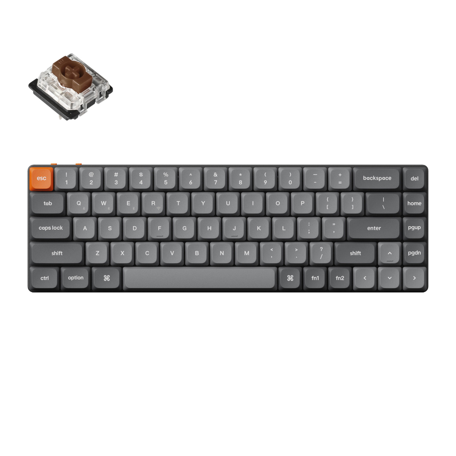 Keychron K7 Max Qmk/Via 65% Wireless Custom Mechanical Keyboard | Brown Switches