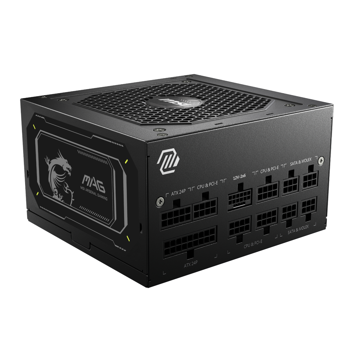 Msi Mag A850gl Pcie5 Atx3.1 80 Plus Gold Modular Power Supply