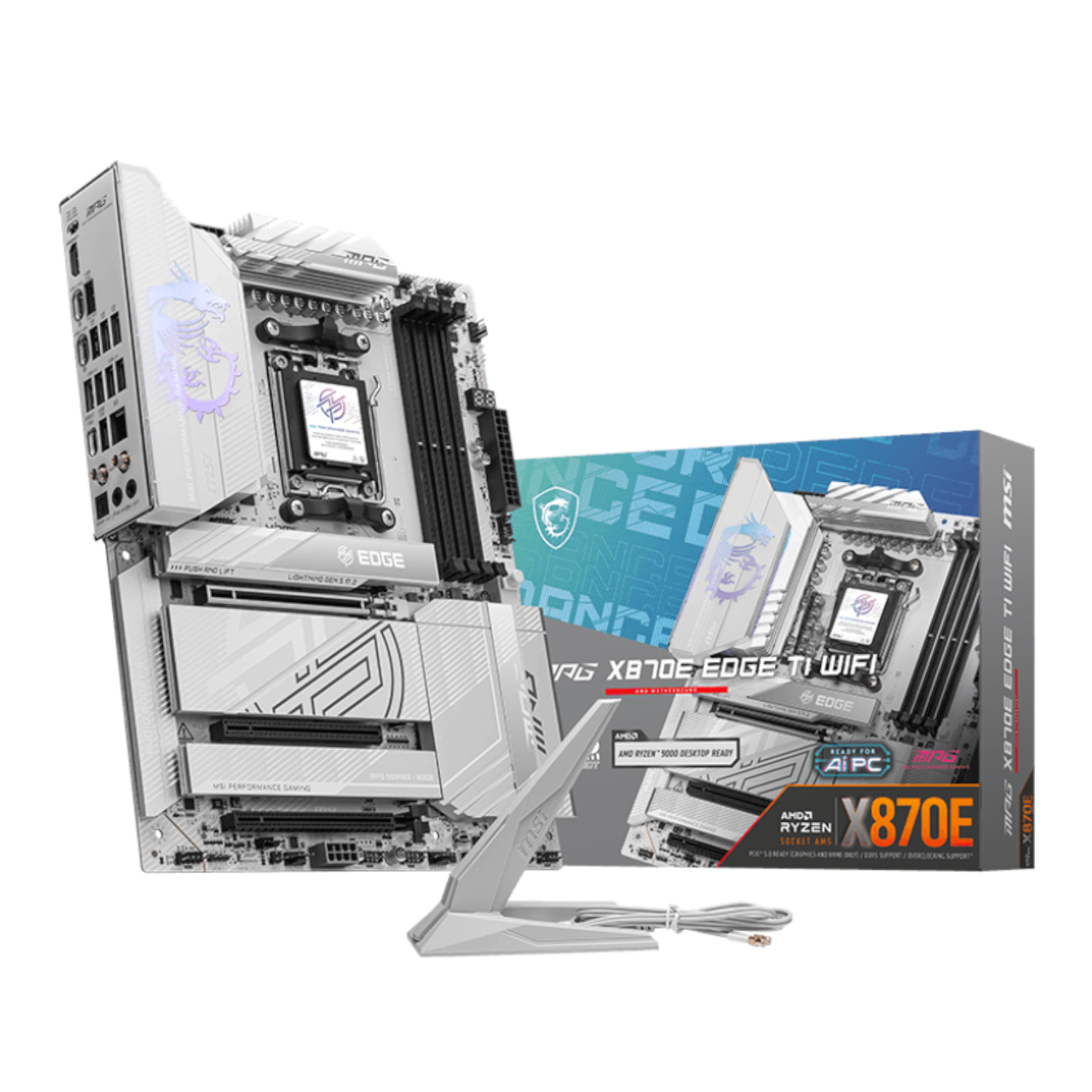 Msi Mpg X870e Edge Ti Wifi Am5 Atx Ddr5 Gaming Motherboard