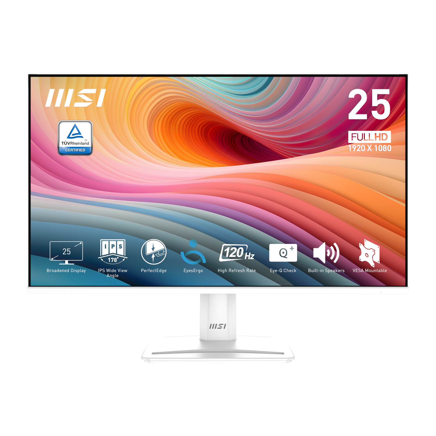 Msi Perfectedge Pro Mp251w E2 24.5" Fhd Ips Office Monitor – White