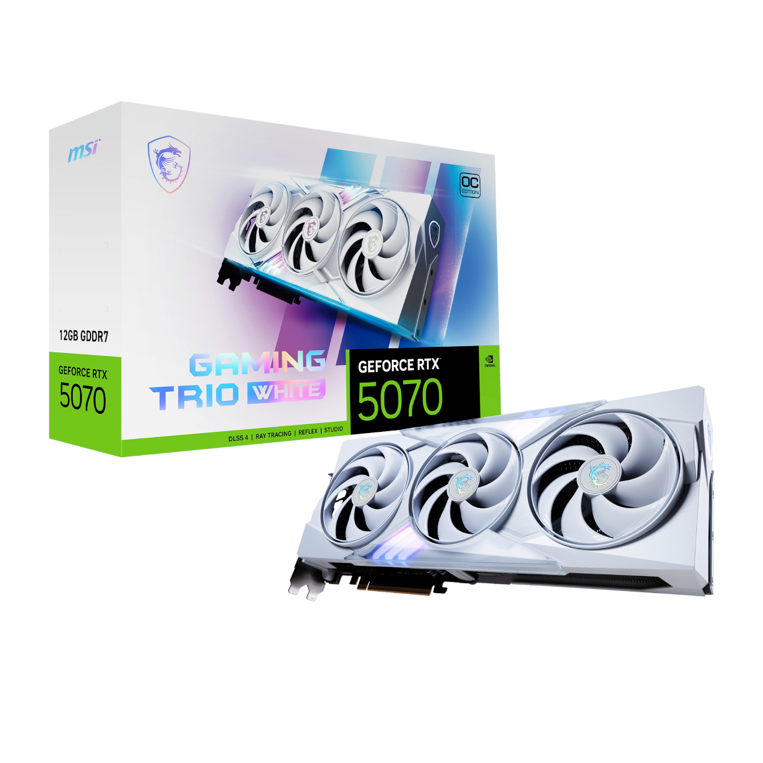 Msi Geforce Rtx 5070 Gaming Trio Oc 12gb Graphics Card – White
