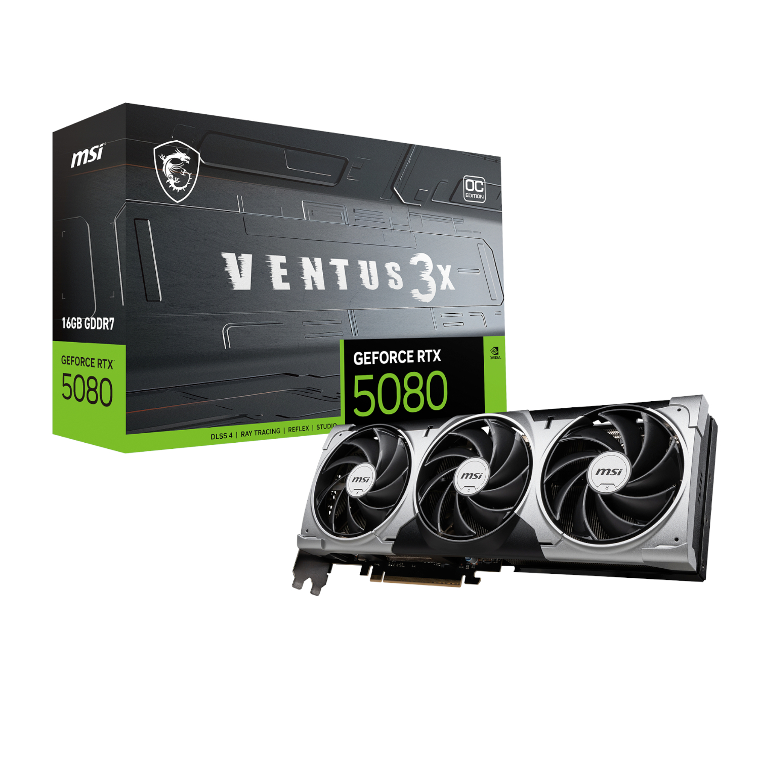 Msi Geforce Rtx 5080 Ventus 3x Oc 16g Graphics Card