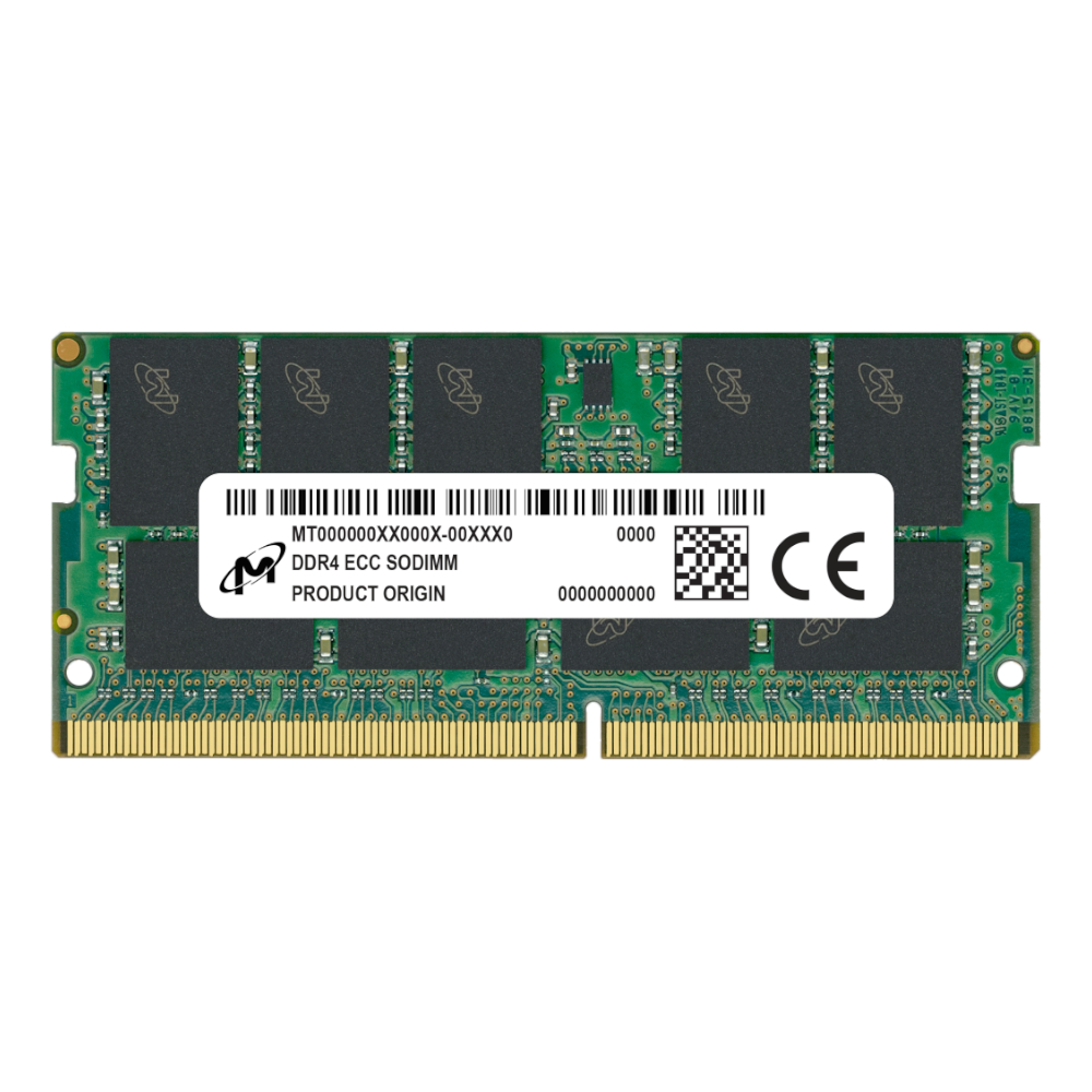 Micron Mta18asf2g72hz-3g2r1r 16gb 3200mhz Ddr4 Ecc Cl22 Sodimm Memory