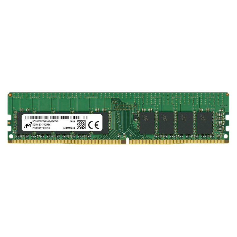 Micron Mta9asf2g72az-3g2r 16gb 3200mhz Ddr4 Ecc Udimm Memory