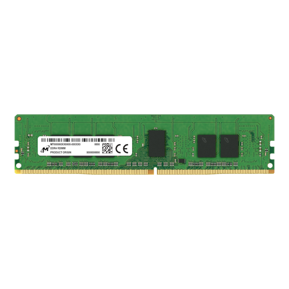 Micron Mta9asf2g72pz-3g2f1r 16gb 3200mhz Ddr4 Ecc Cl22 Rdimm Memory