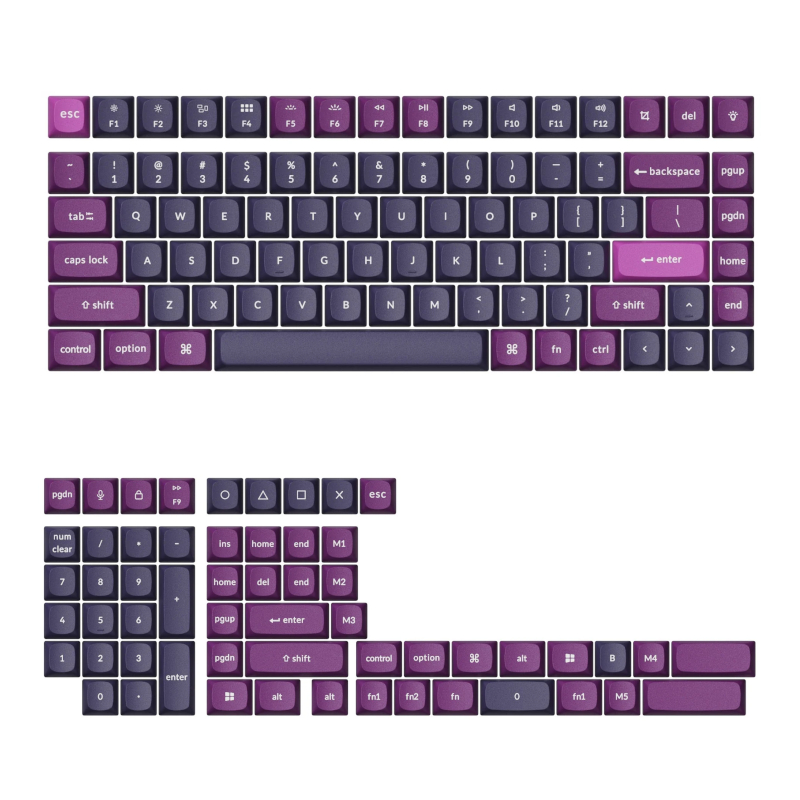 Keychron Double Shot Osa Pbt Keycap Full Keycap Set - Purple