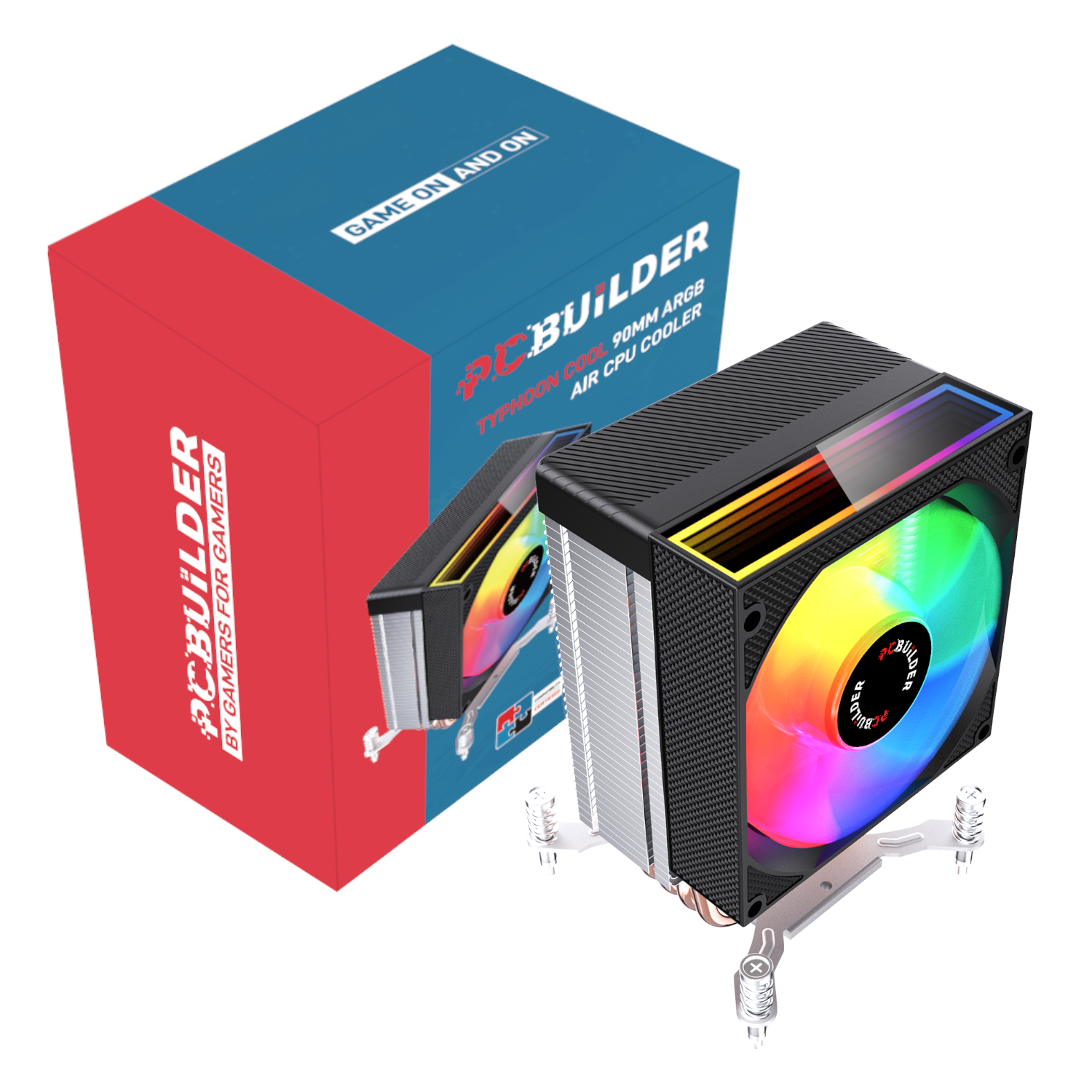 Pcbuilder Tyhpoon Cool 90mm Air Cpu Cooler - Black