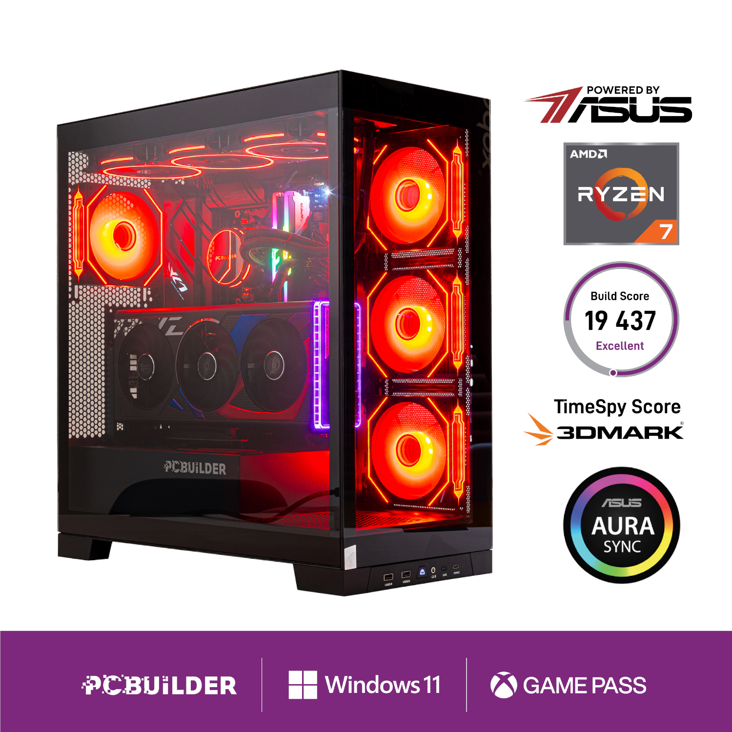 Pcbuilder Ryzen 7 7800x3d Archon Windows 11 Gaming Pc