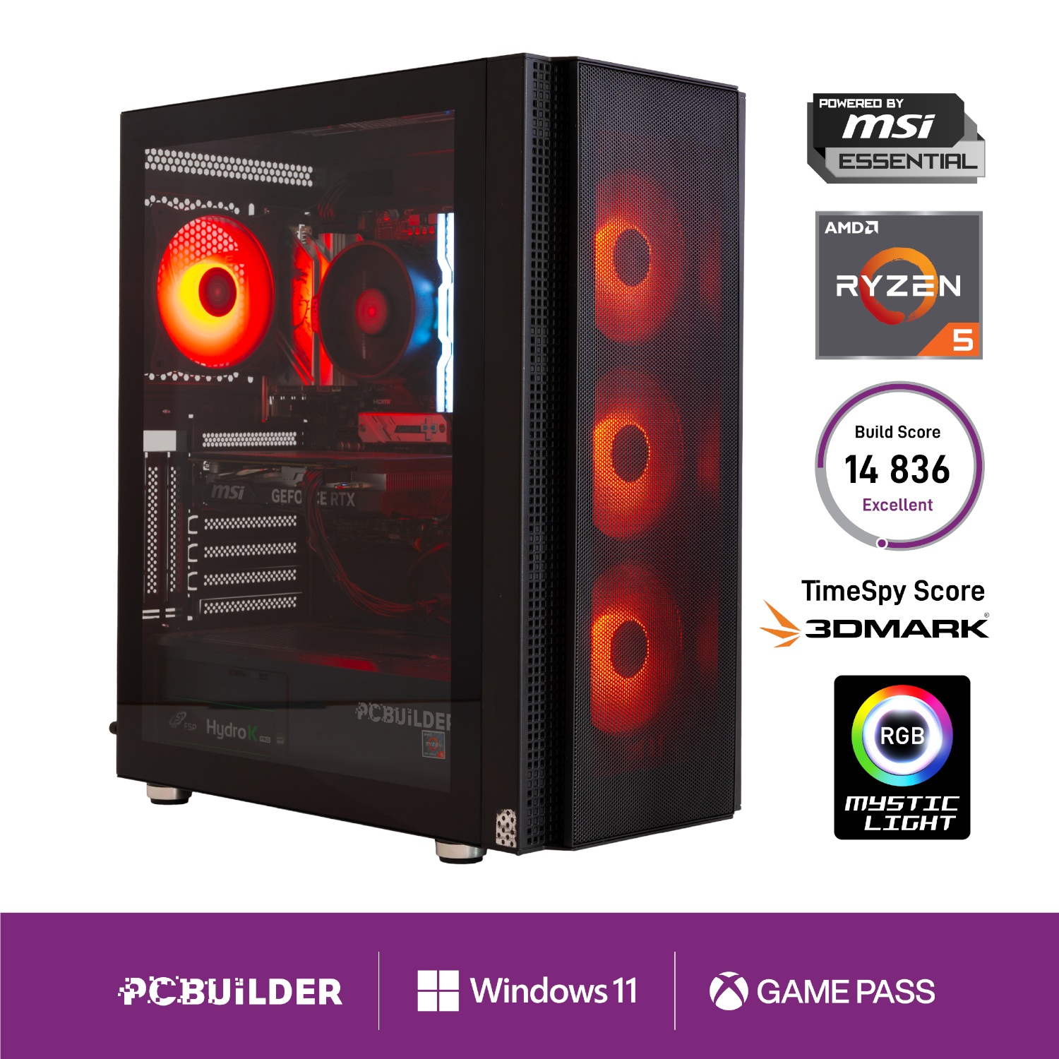Pcbuilder Ryzen 5 9600x Nexus Windows 11 Gaming Pc
