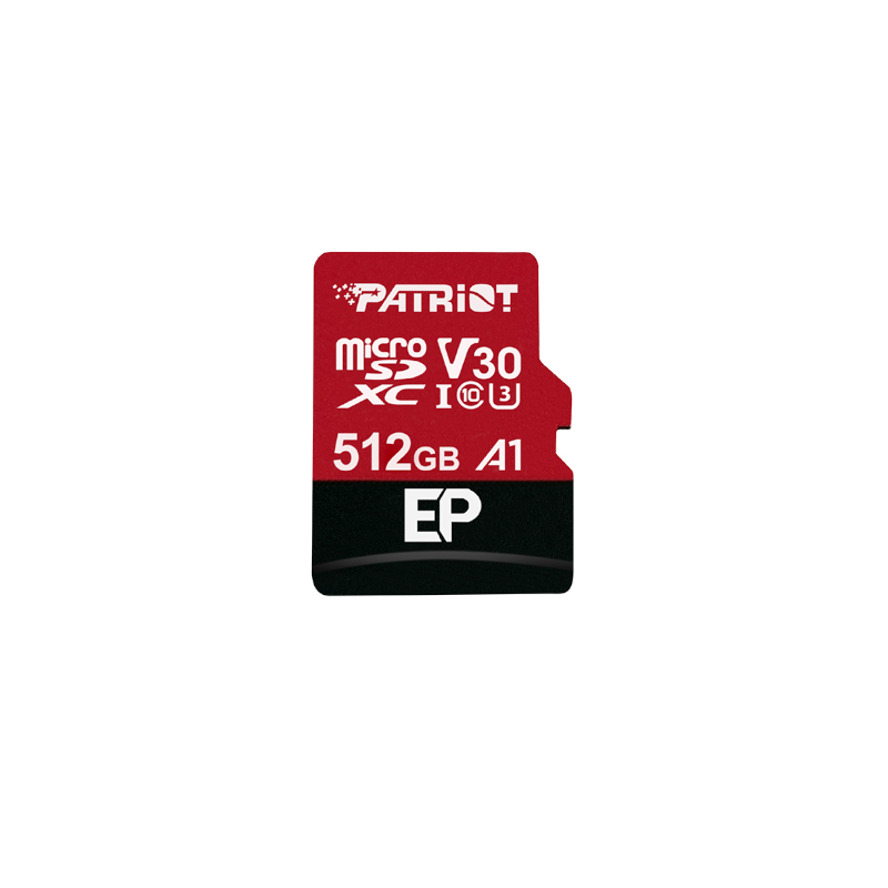 Patriot Ep V30 A1 512gb Micro Sdxc Card + Adapter