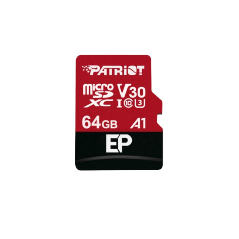 Patriot Ep V30 A1 64gb Micro Sdxc Card + Adapter