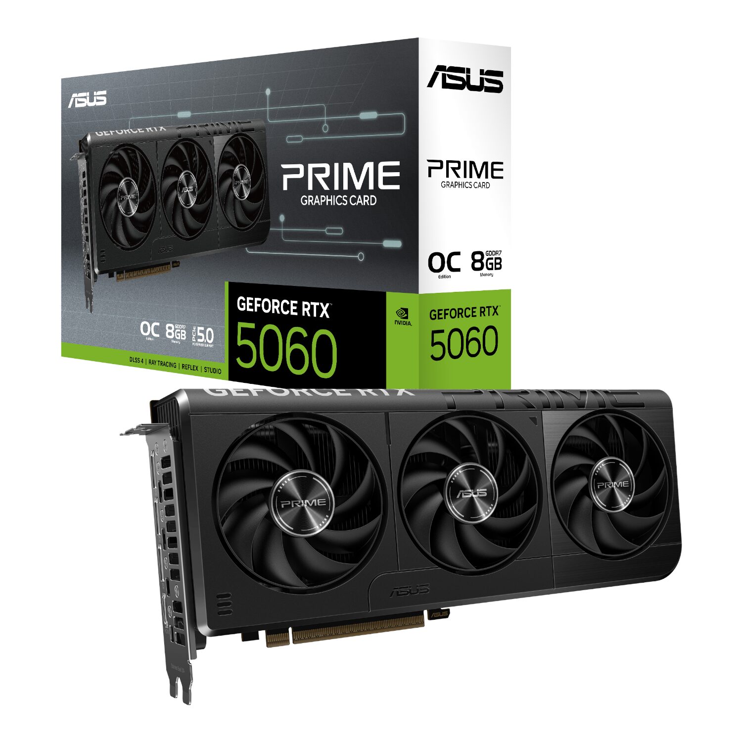 Asus Prime Geforce Rtx 5060 Oc 8gb Gddr7 Gpu – Sff-Ready Graphics Card