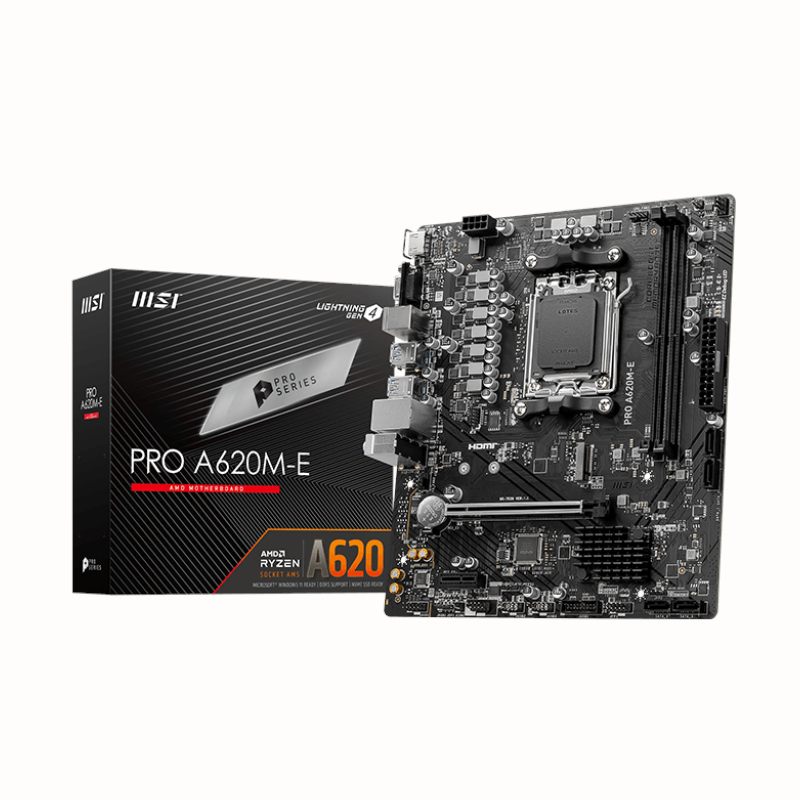 Msi A620m-E Pro Amd Am5 Matx Gaming Motherboard