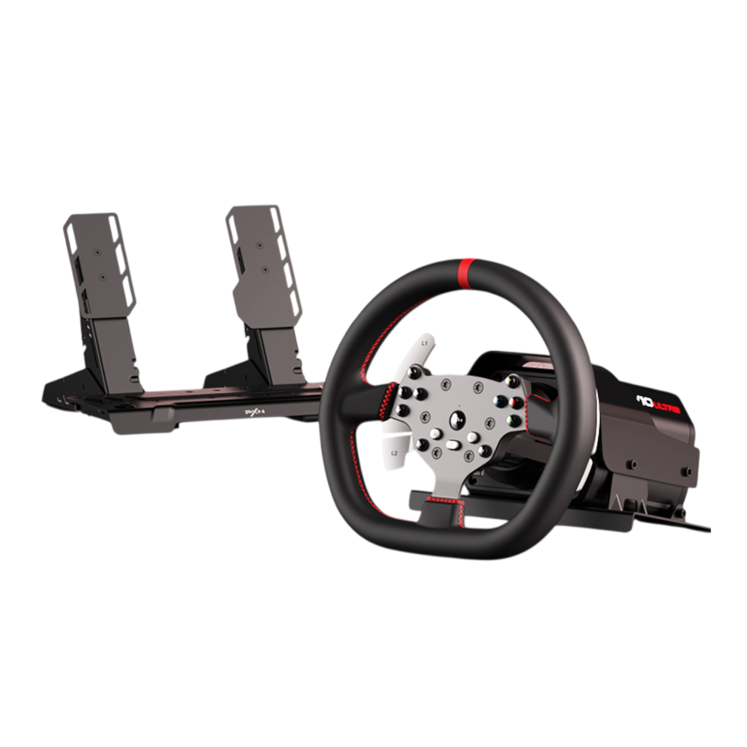 Pxn V10 Ultra 270/900° 3.2nm Direct Drive Usb Steering Wheel With Hall Effect Dual Pedals