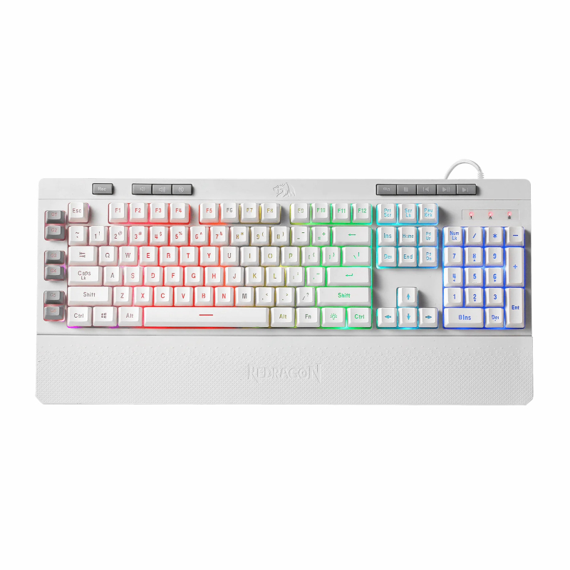 Redragon Shiva Membrane Keyboard - White