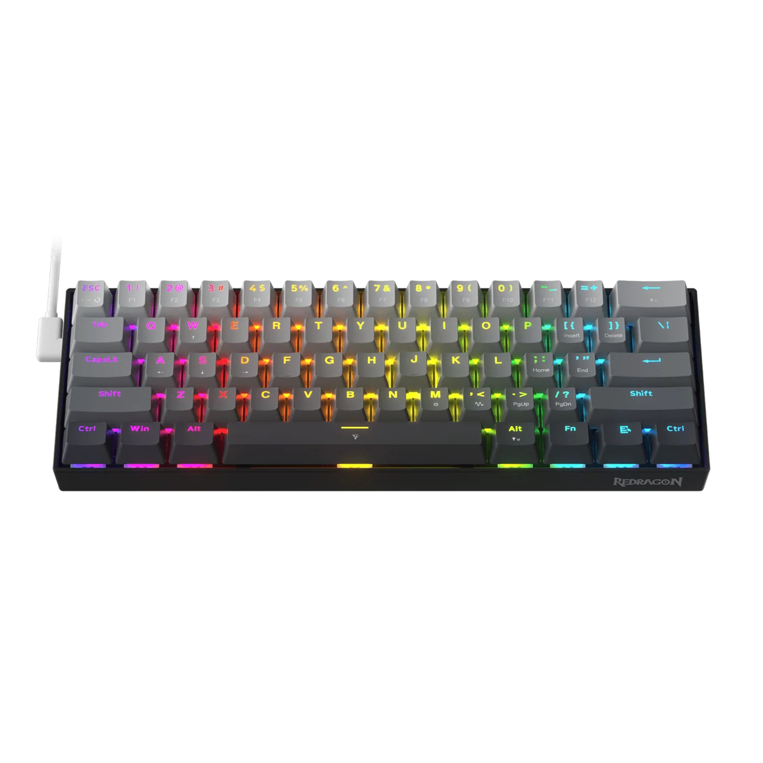 Redragon K617 Fizz Rapid Trigger 60% Magnet Hall Switch Wired Rgb Gaming Keyboard