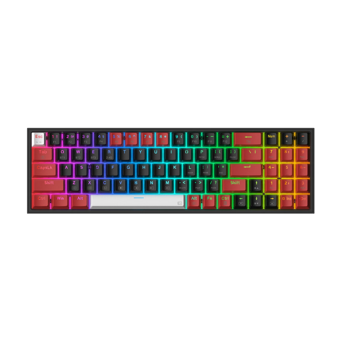 Redragon Mechanical Pollux Pro Wireless Bt|Rf Gaming Keyboard