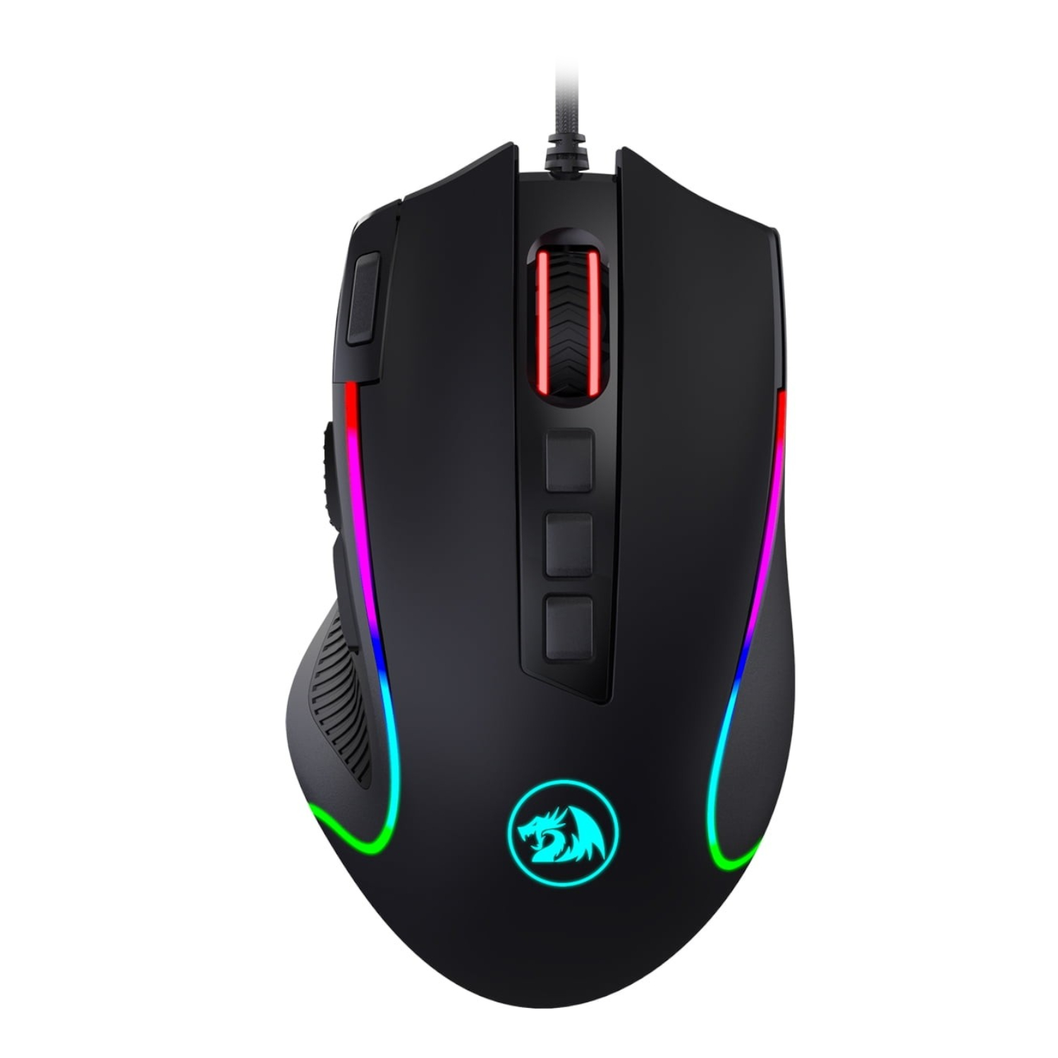 Redragon Predator 4000dpi Rgb Ergo Gaming Mouse - Black