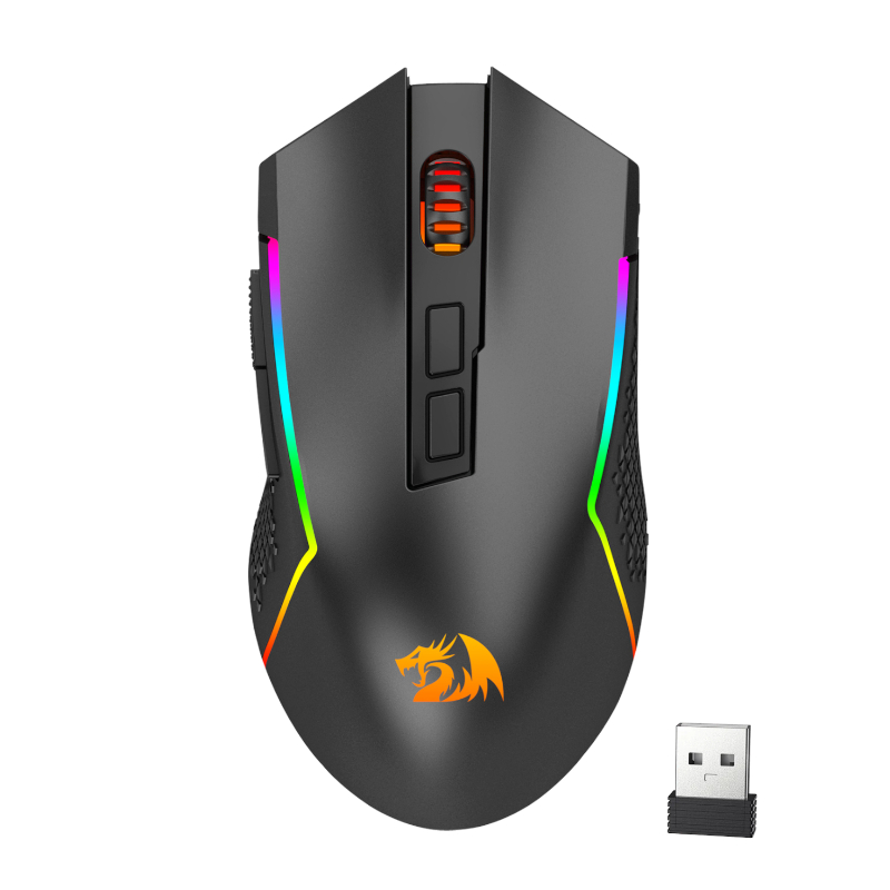 Redragon Trident Pro 8000dpi Rgb Gaming Mouse - Black