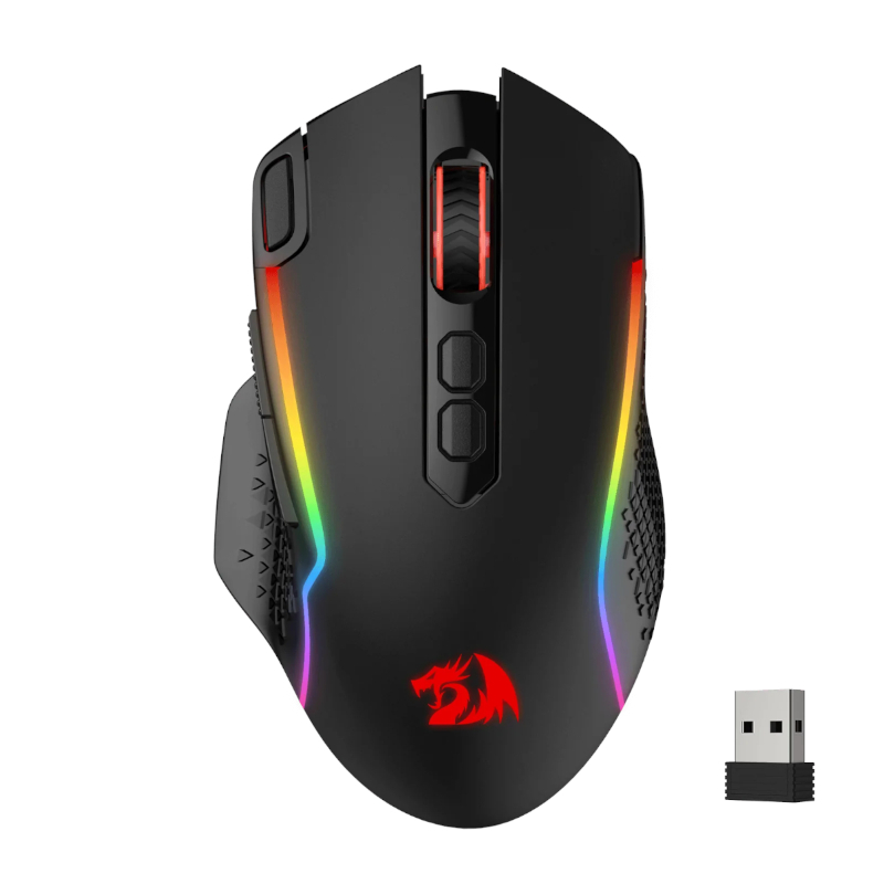 Redragon Taipan Pro 10000dpi Rgb Wireless Gaming Mouse - Black