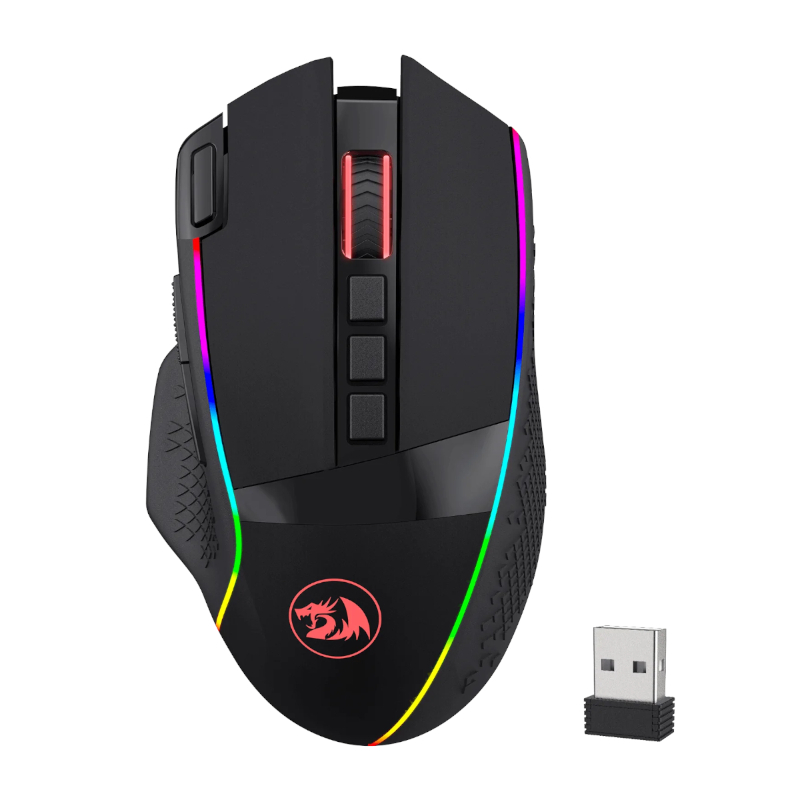 Redragon Enlightment 19000dpi Rgb Wireless Gaming Mouse - Black