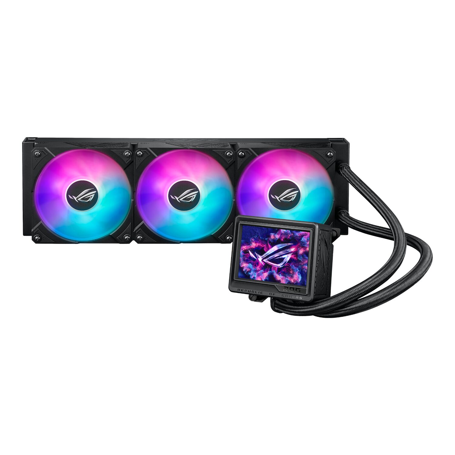 Asus Rog Ryujin Iii Argb Aio Liquid Cooler - 3.5" Lcd Display