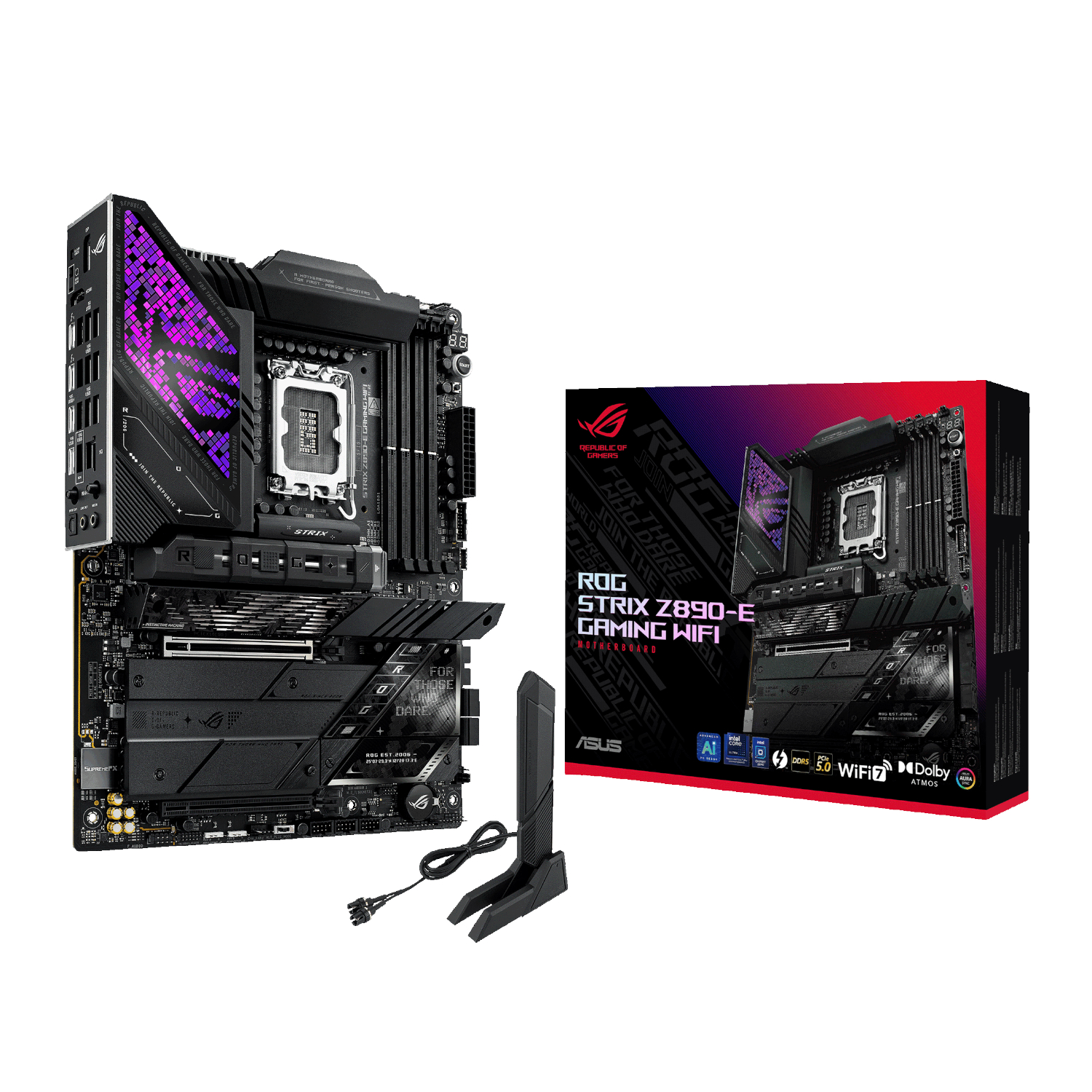 Asus Rog Strix Z890-E Gaming Wifi Intel Lga1851 Atx Gaming Motherboard