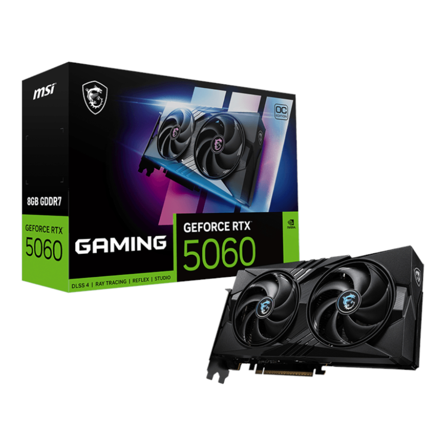 Msi Geforce Rtx 5060 8gb Gaming Oc Graphics Card