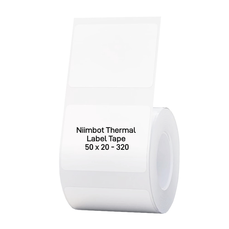 Niimbot B1/B21/B3s Thermal Label 50x20mm - 320 Labels Per Roll - White