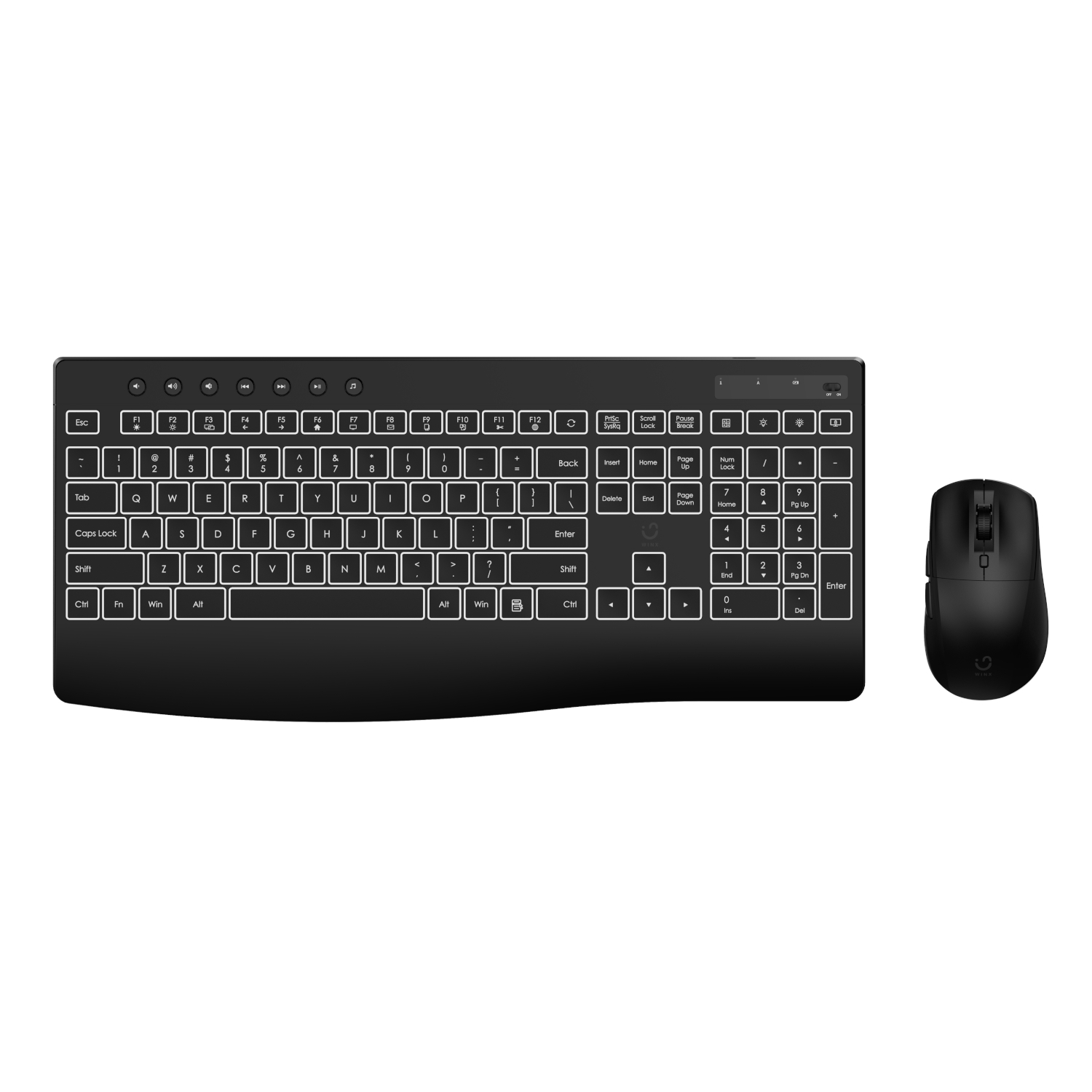 Winx Do Business Backlit Wired Keyboard And Mouse Combo