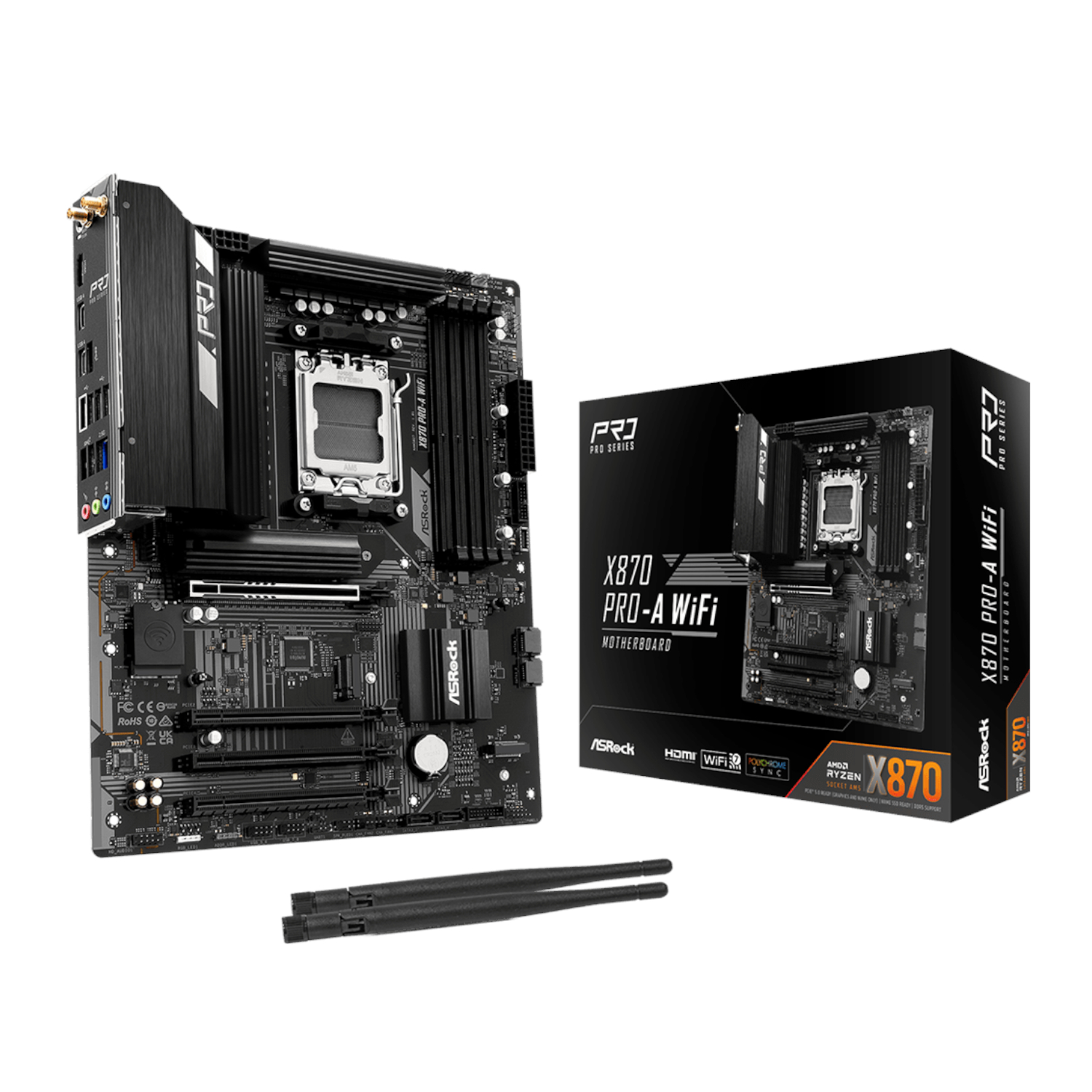 Asrock X870 A-Pro Wifi Amd Am5 Atx Gaming Motherboard
