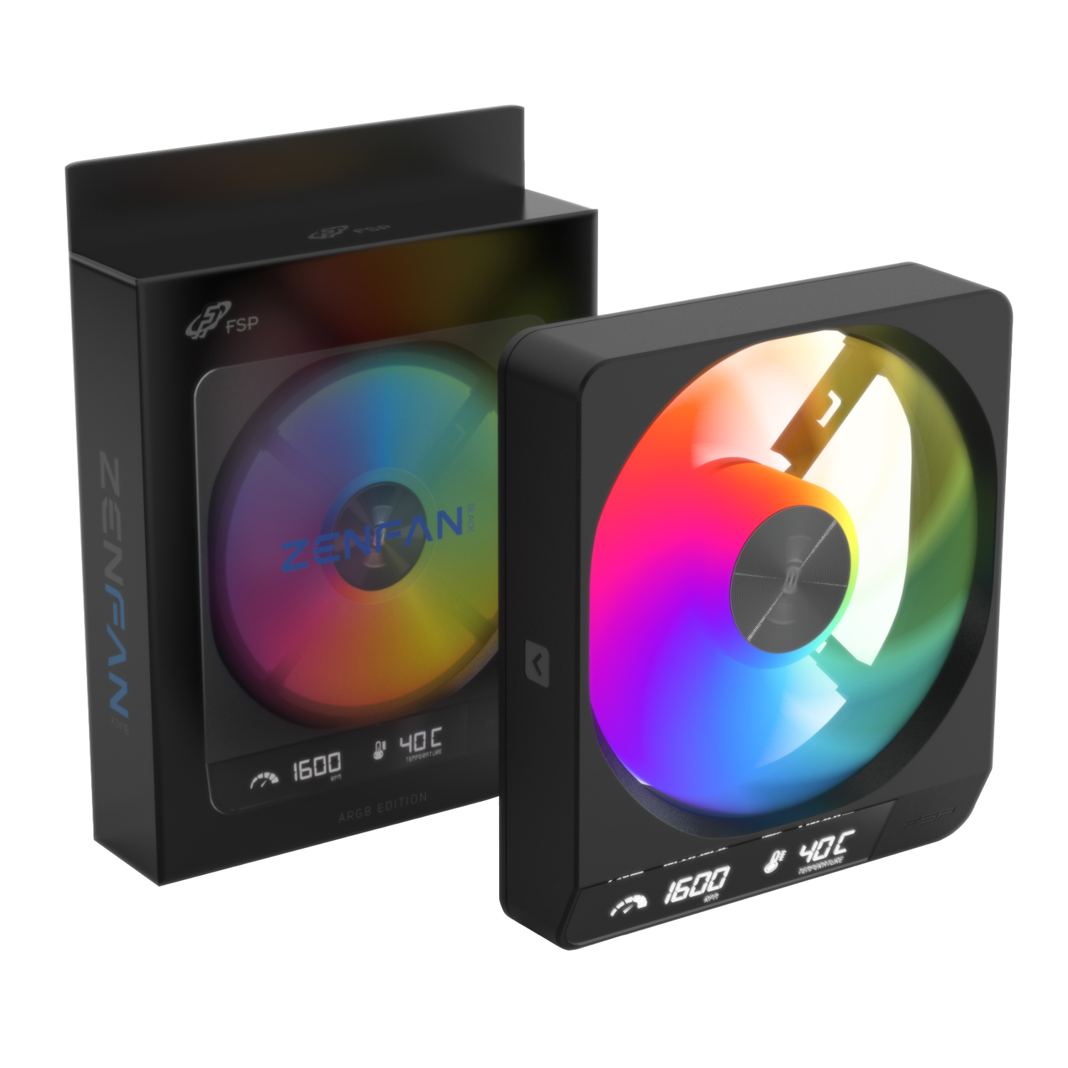 Fsp Zenfan 120mm Argb Pwm Smart Fan - Black